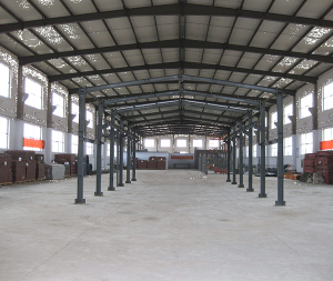 Internal steel structure factory